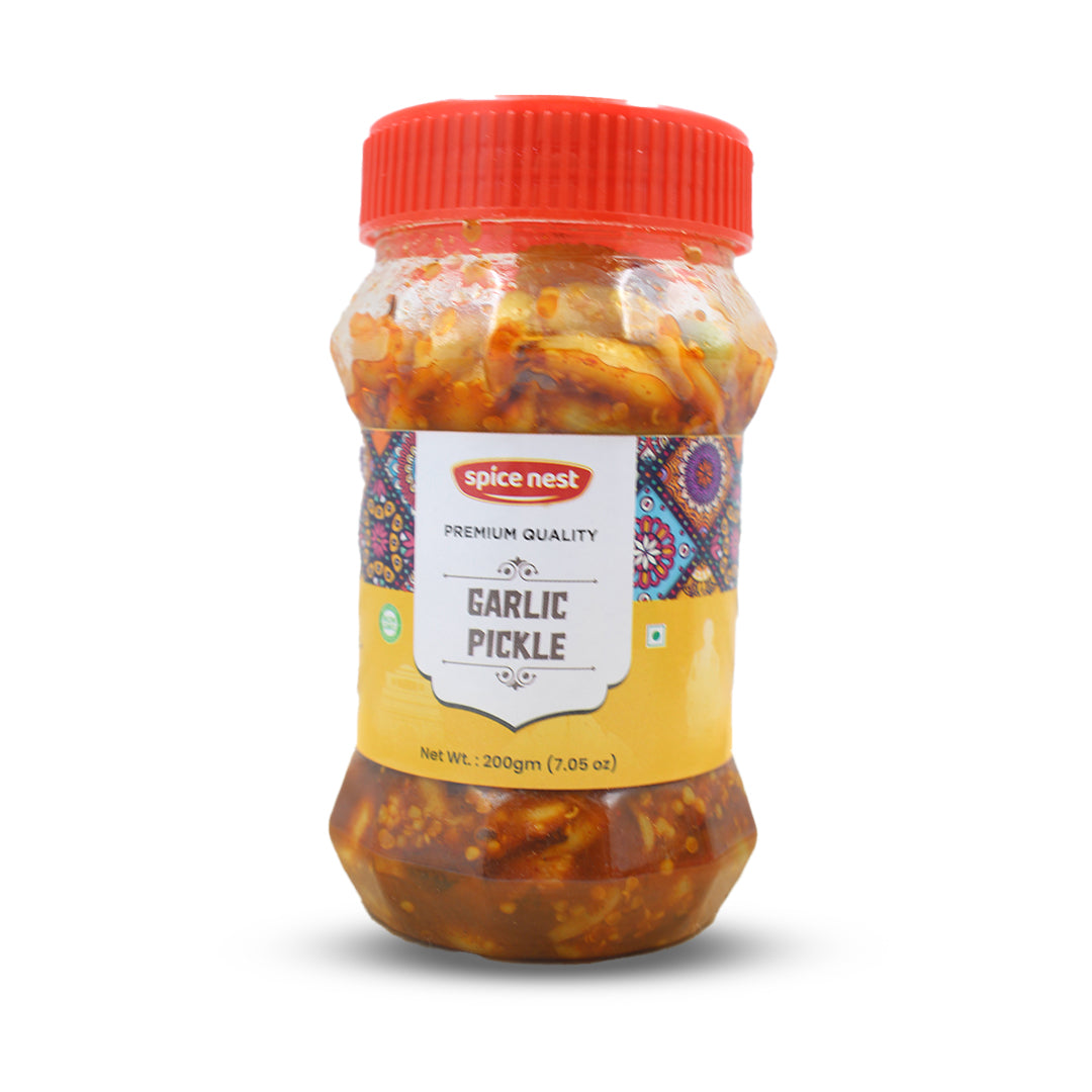 Garlic Pickle Bottle, 1kg Delicious Garlic Pickle/Lahsun Achar