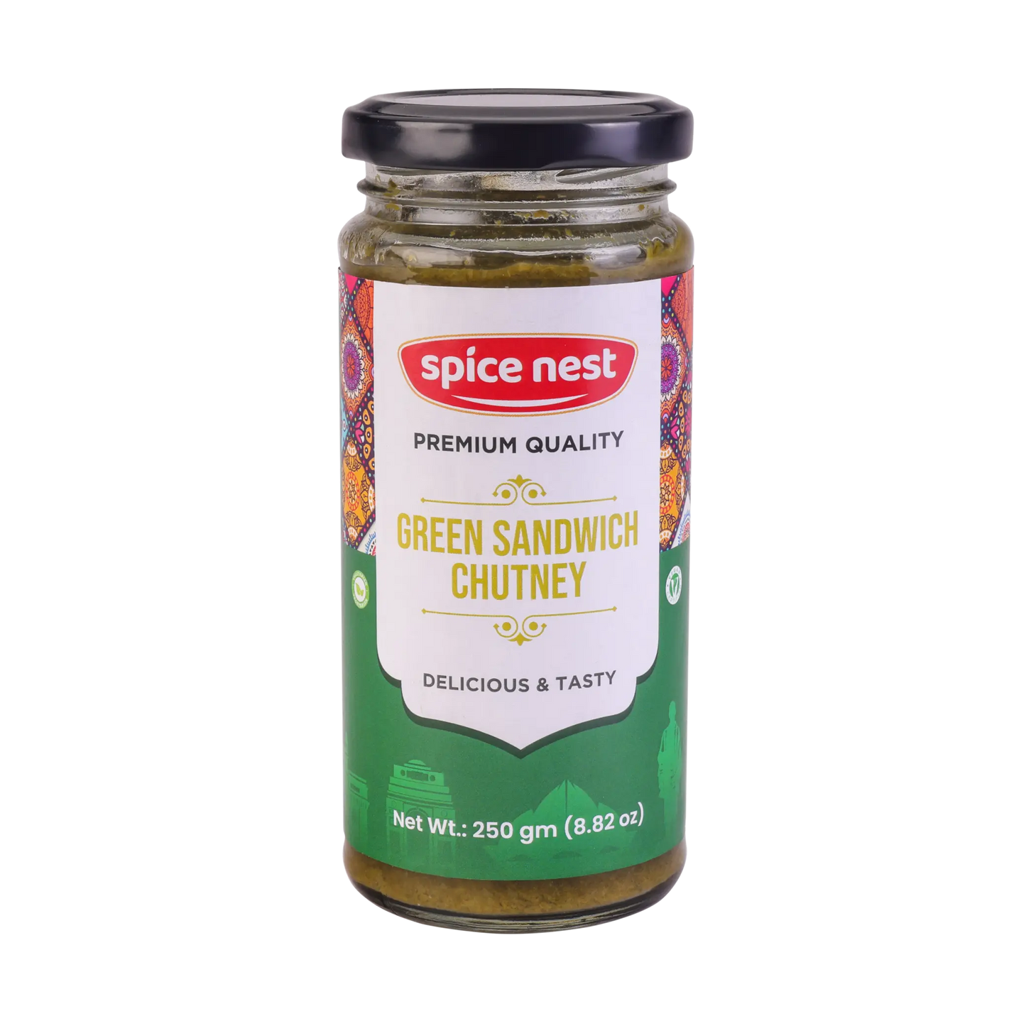 Green Sandwich Chutney Manufacturer Exporter India Spice Nest fresh coriander mint quality