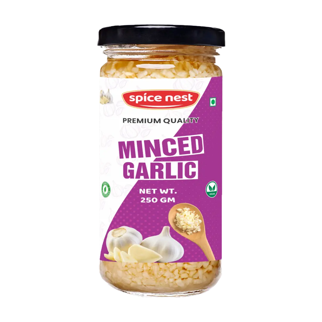 Minced Garlic Manufacturer Exporter India Spice Nest bulk supplier premium quality