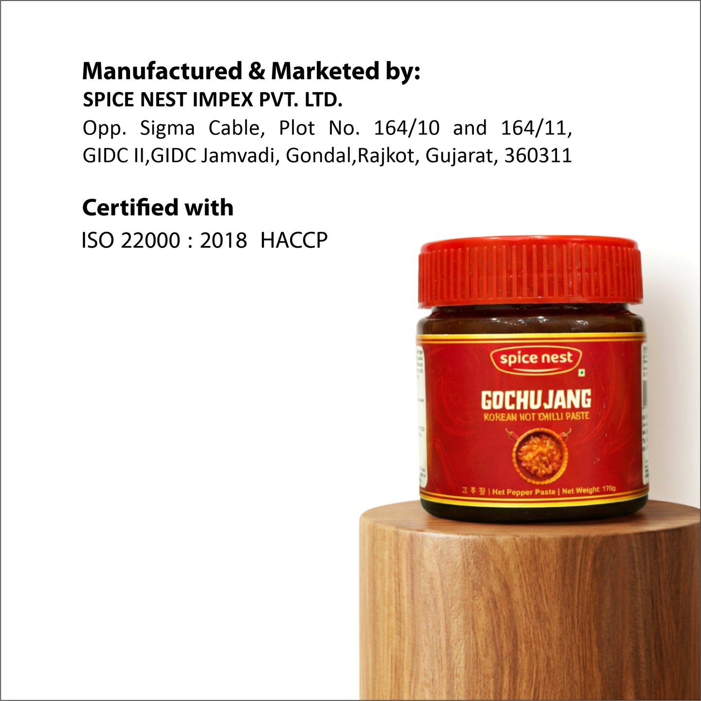 Spice Nest Gochujang - Authentic Korean Hot Chilli Paste (170g)