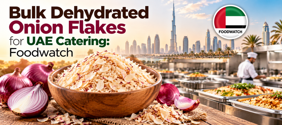 Bulk Dehydrated Onion Flakes for UAE Catering: Foodwatch