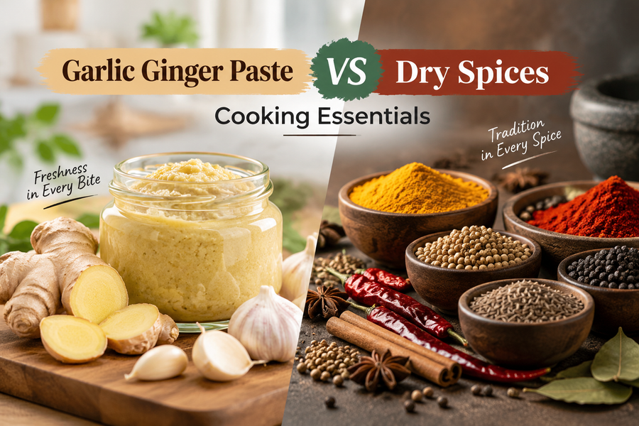 Garlic Ginger Paste vs Dry Spices: Cooking Essentials