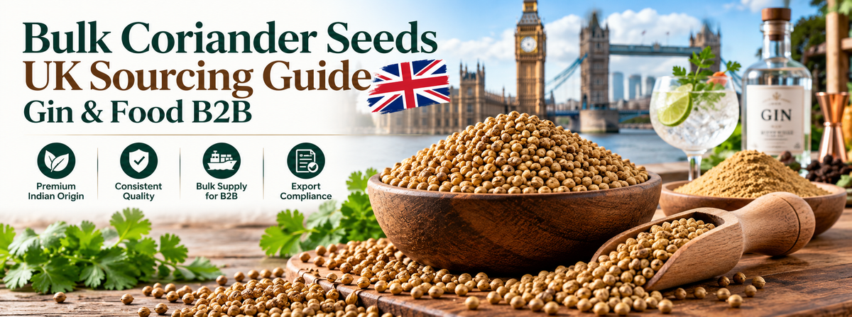 Bulk Coriander Seeds UK Sourcing Guide: Gin & Food B2B