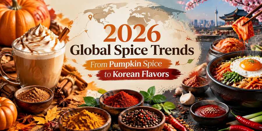 2026 Global Spice Trends: From Pumpkin Spice to Korean Flavors