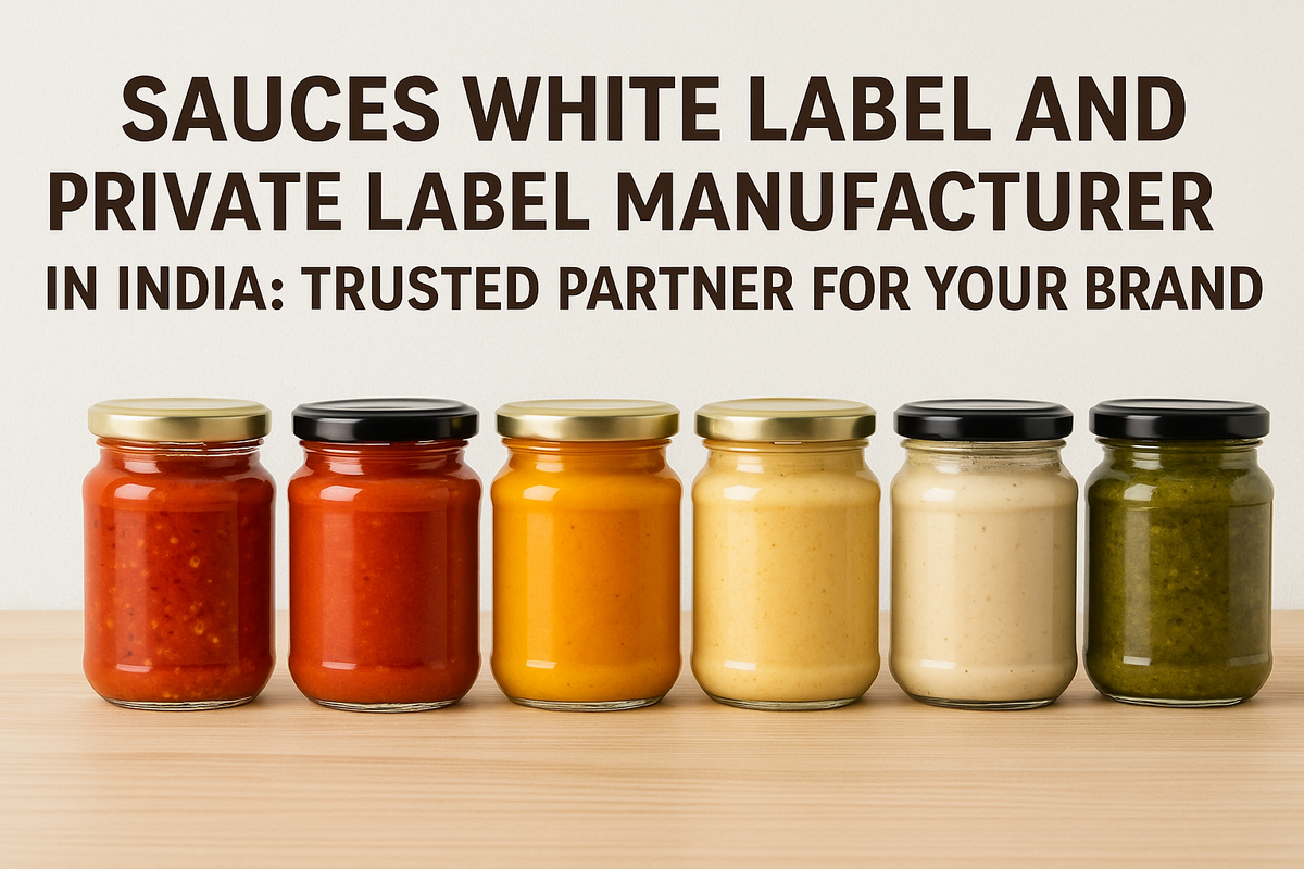 Sauces White Label and Private Label Manufacturer in India: Trusted Partner for Your Brand