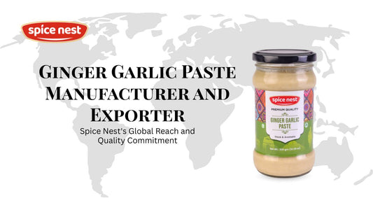 Spice Nest premium ginger garlic paste product showcasing manufacturer's global export business and quality standards