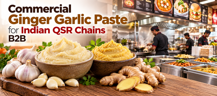 Commercial Ginger Garlic Paste for Indian QSR Chains B2B