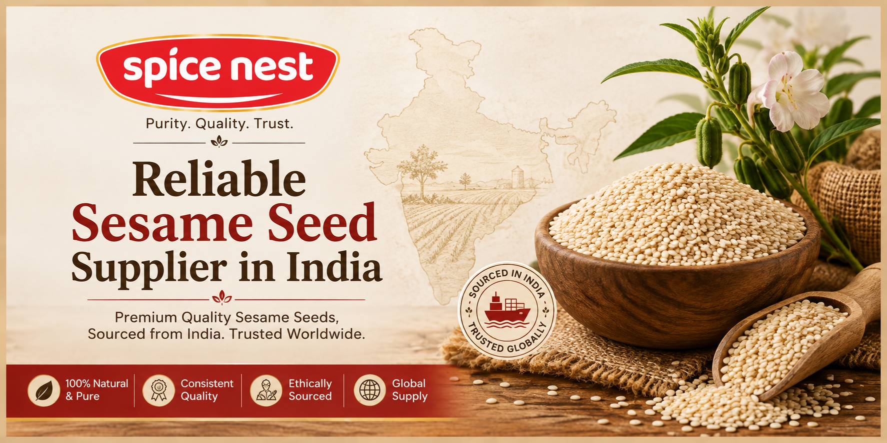 Reliable Sesame Seed Supplier in India | Spice Nest