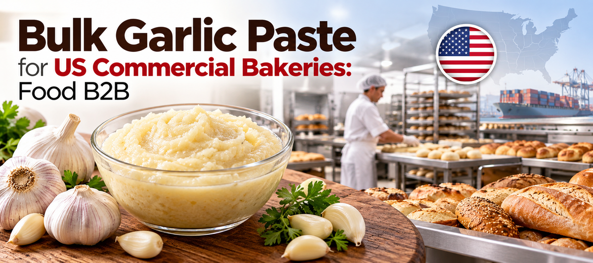 Bulk Garlic Paste for US Commercial Bakeries: Food B2B