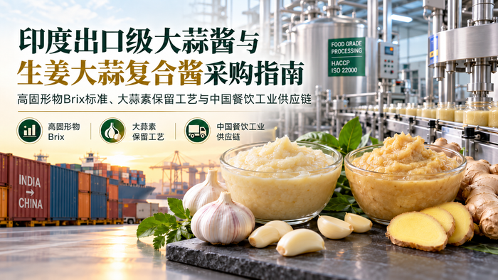 印度出口级大蒜酱与姜蒜复合酱工业应用采购指南