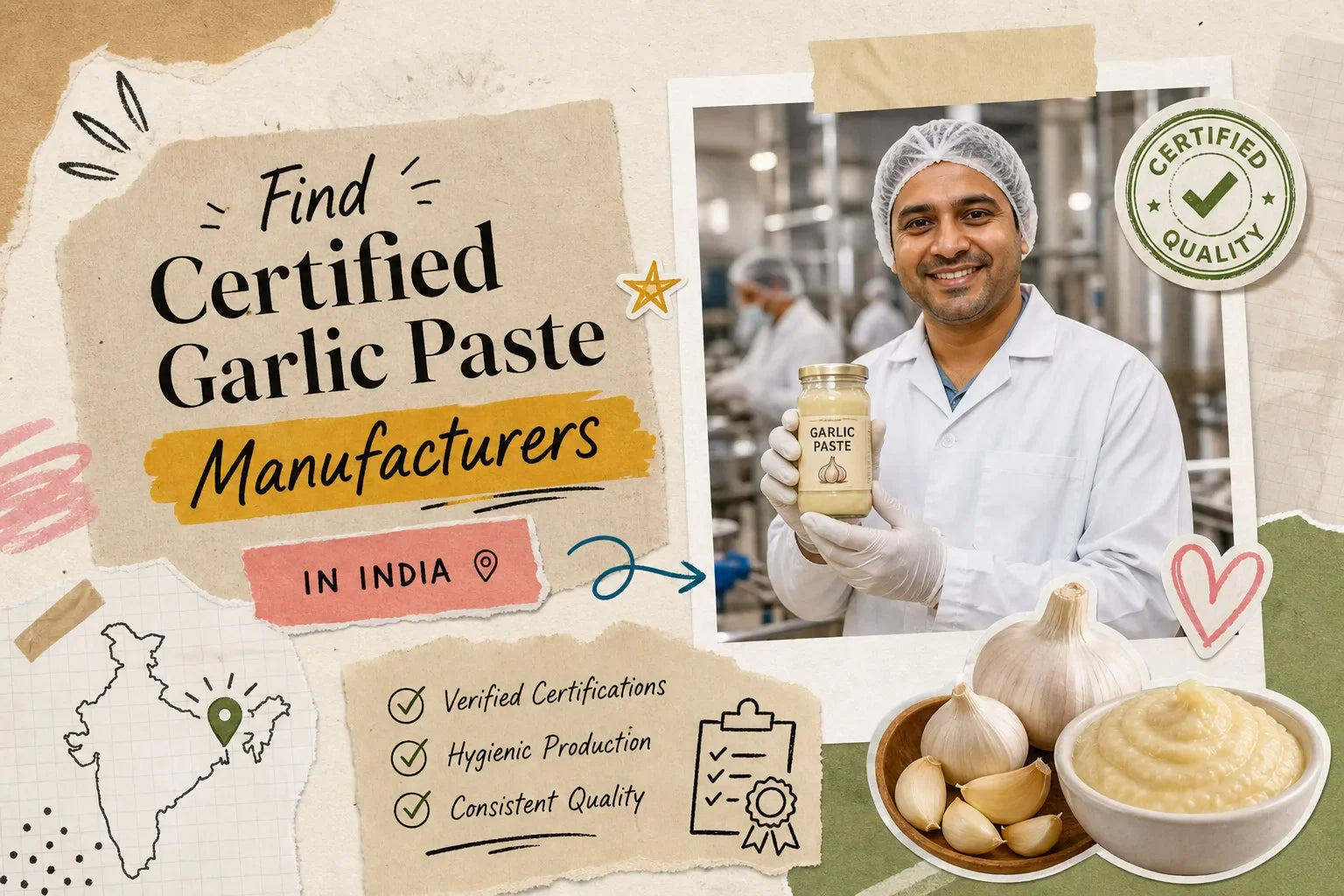 How to Find Certified Garlic Paste Manufacturers in India