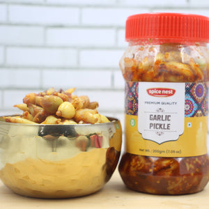 Spice Nest Garlic Pickle | Spicy Lehsun Achar | Traditional Indian Pickle