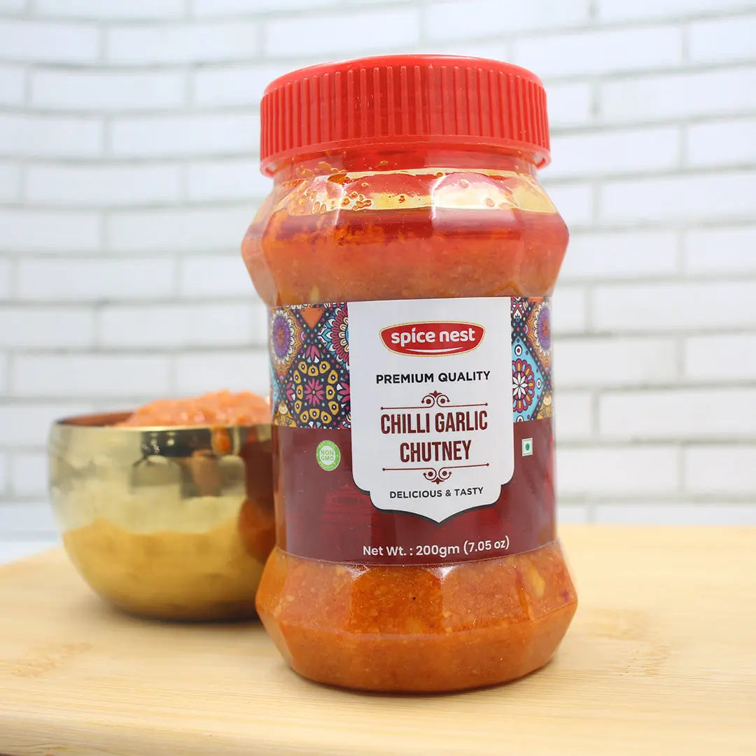 Spice Nest Rajasthani chilli garlic chutney sun-dried red chilies fresh garlic