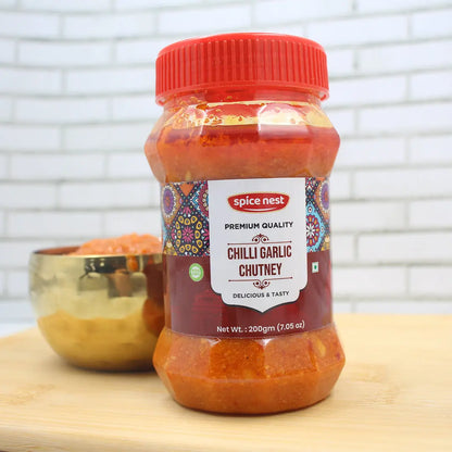 Spice Nest Rajasthani chilli garlic chutney sun-dried red chilies fresh garlic