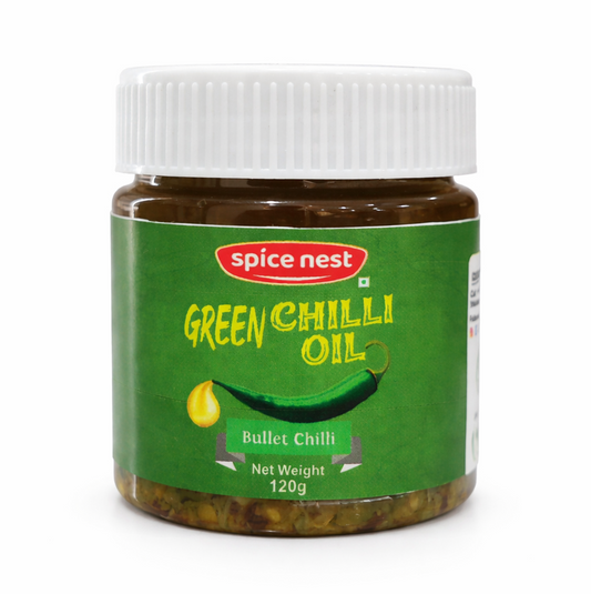 Spice Nest Green Chilli Oil – Extra Hot | For Cooking, Dipping & Pizza | 120g