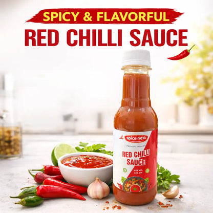Fiery red chilli sauce 220g for snacks meals dipping marinade
