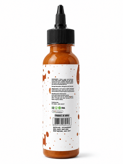 Chocolate sauce bottle for waffles ice cream and cold coffee by Spice Nest