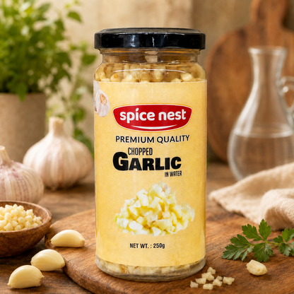 Chopped Garlic In Water