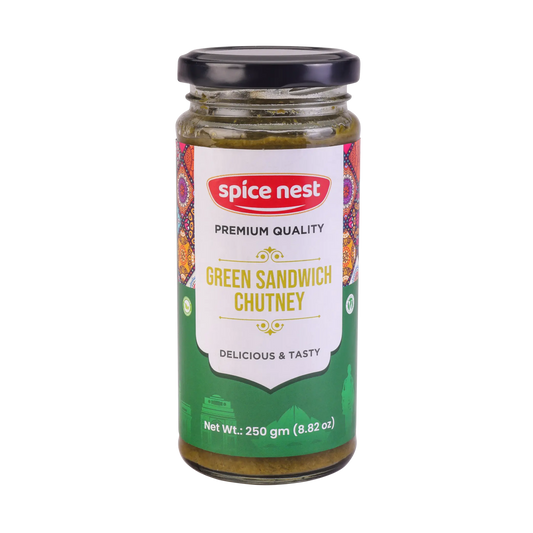 Green Sandwich Chutney Manufacturer Exporter India Spice Nest fresh coriander mint quality