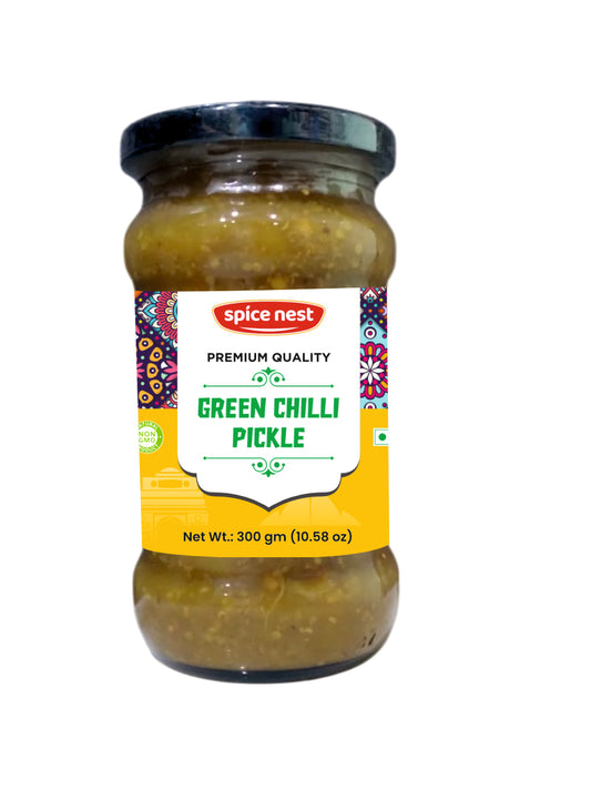 Green Chilli Pickle Bottle, 1kg