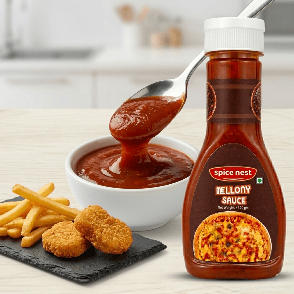 Mellony Pizza & Pasta Sauce product packaging