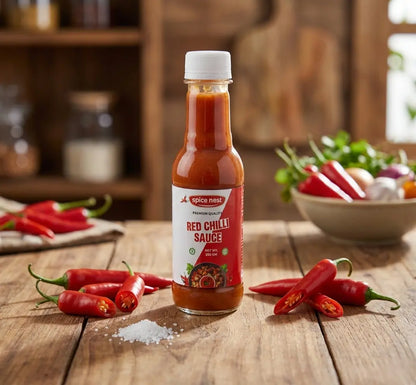 Spice Nest red chilli sauce premium ingredients authentic flavor 220g