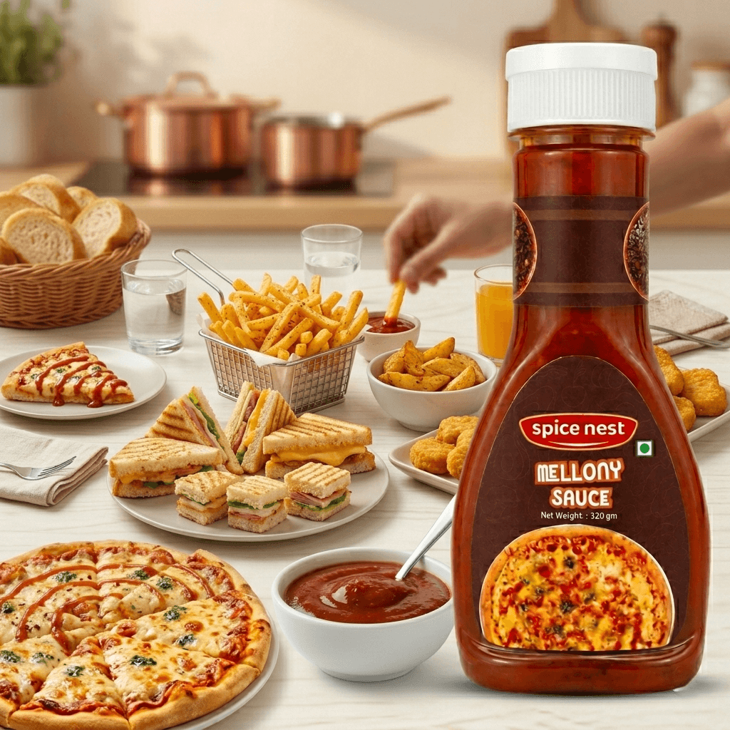 Rich tomato and herb pizza pasta sauce ideal for dipping and topping