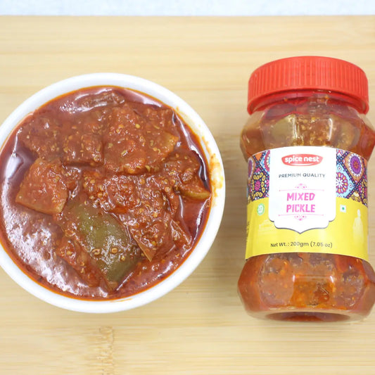 Spice Nest Mixed pickle 1kg perfect blend fresh seasonal vegetables