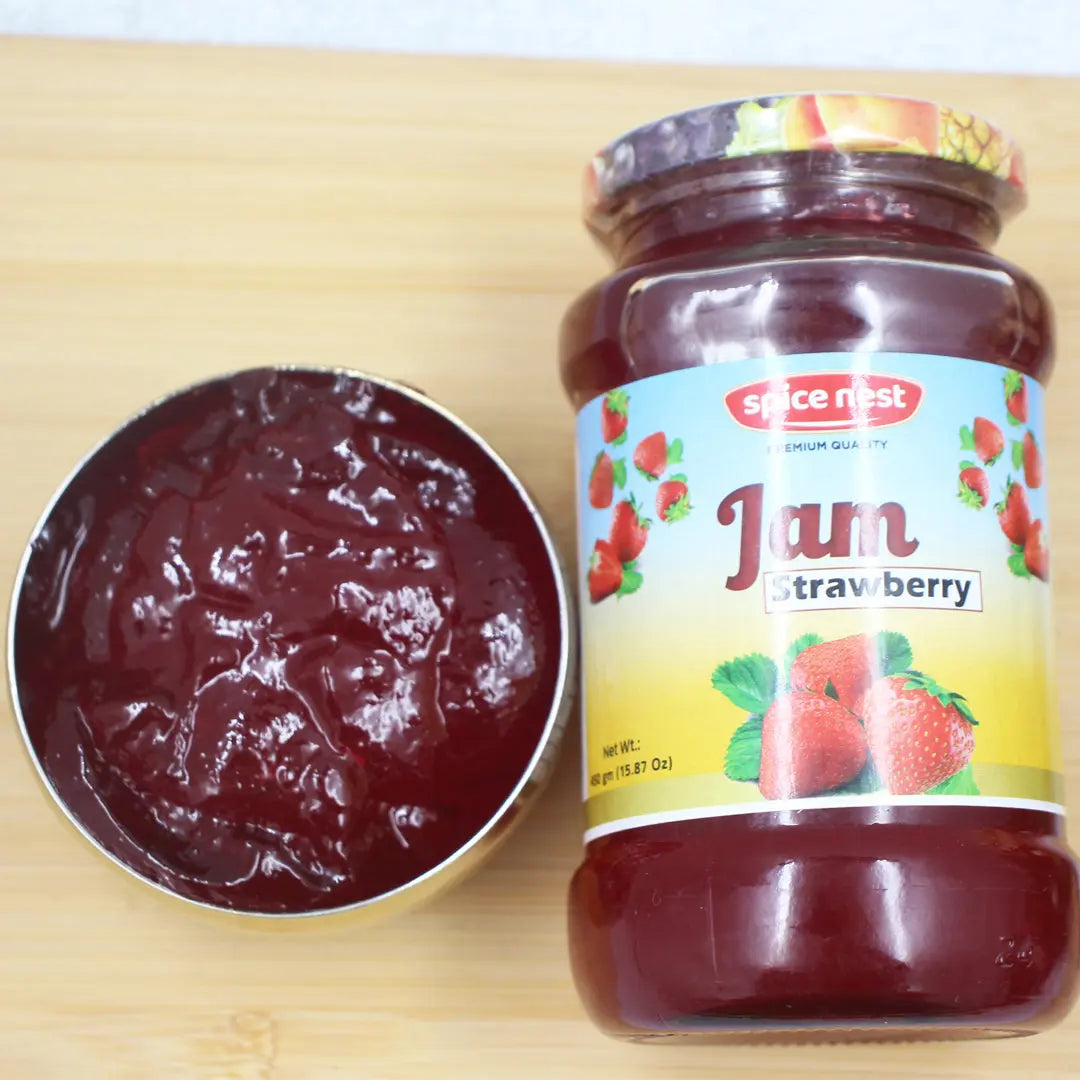 Premium strawberry jam 370g spread for bread desserts snacks