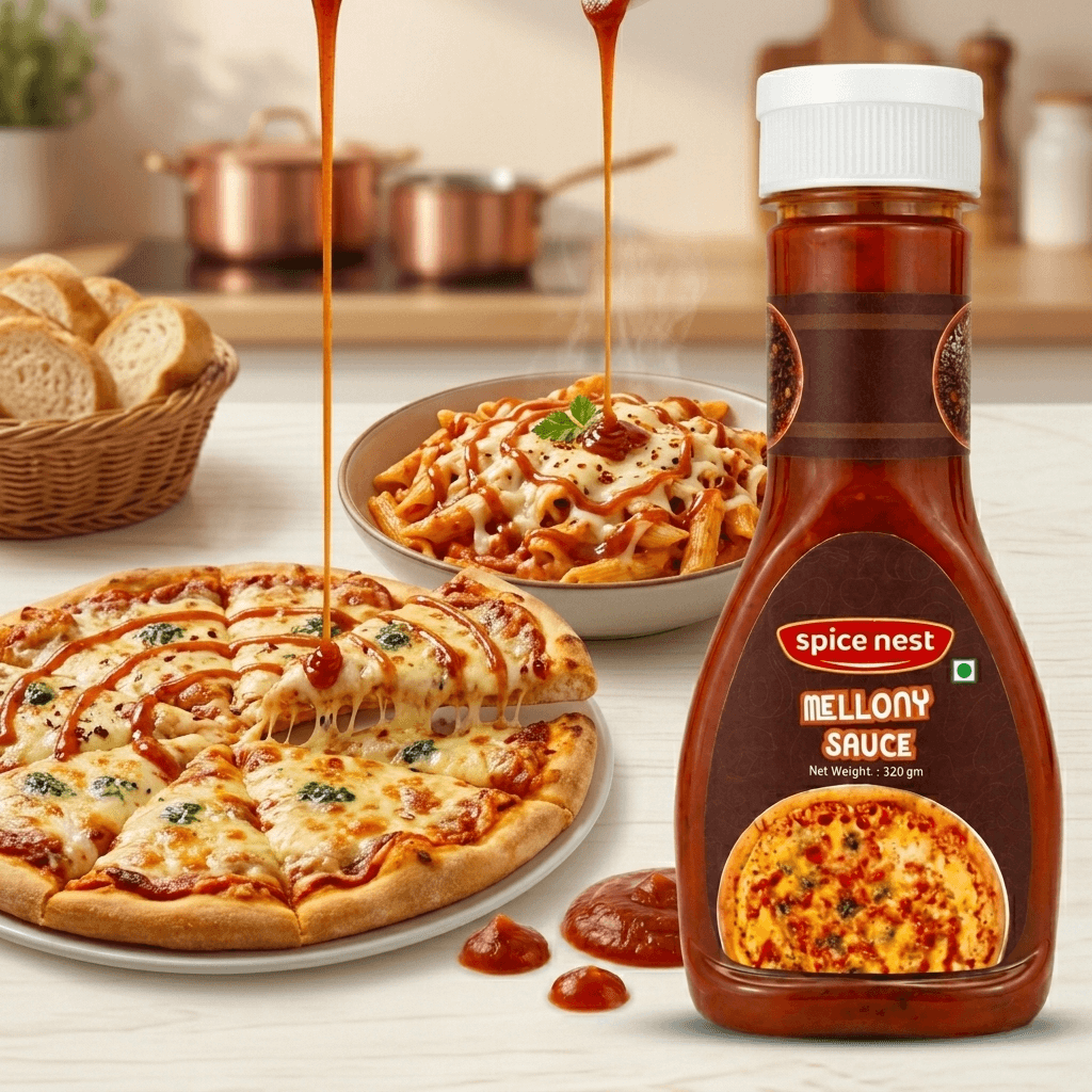 Rich tomato and herb pizza pasta sauce ideal for dipping and topping