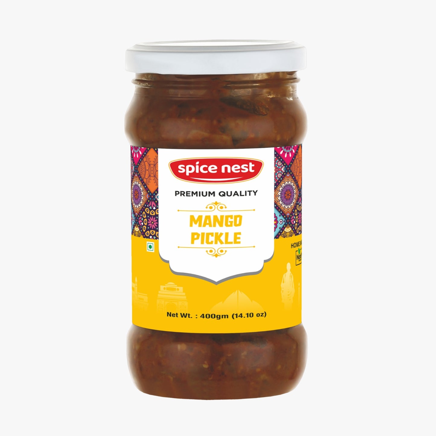 Spice Nest Premium Mango Pickle, 1kg (35.27 oz), Traditional Indian Style