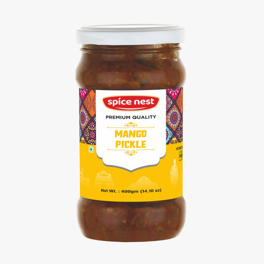Spice Nest Premium Mango Pickle, 1kg (35.27 oz), Traditional Indian Style