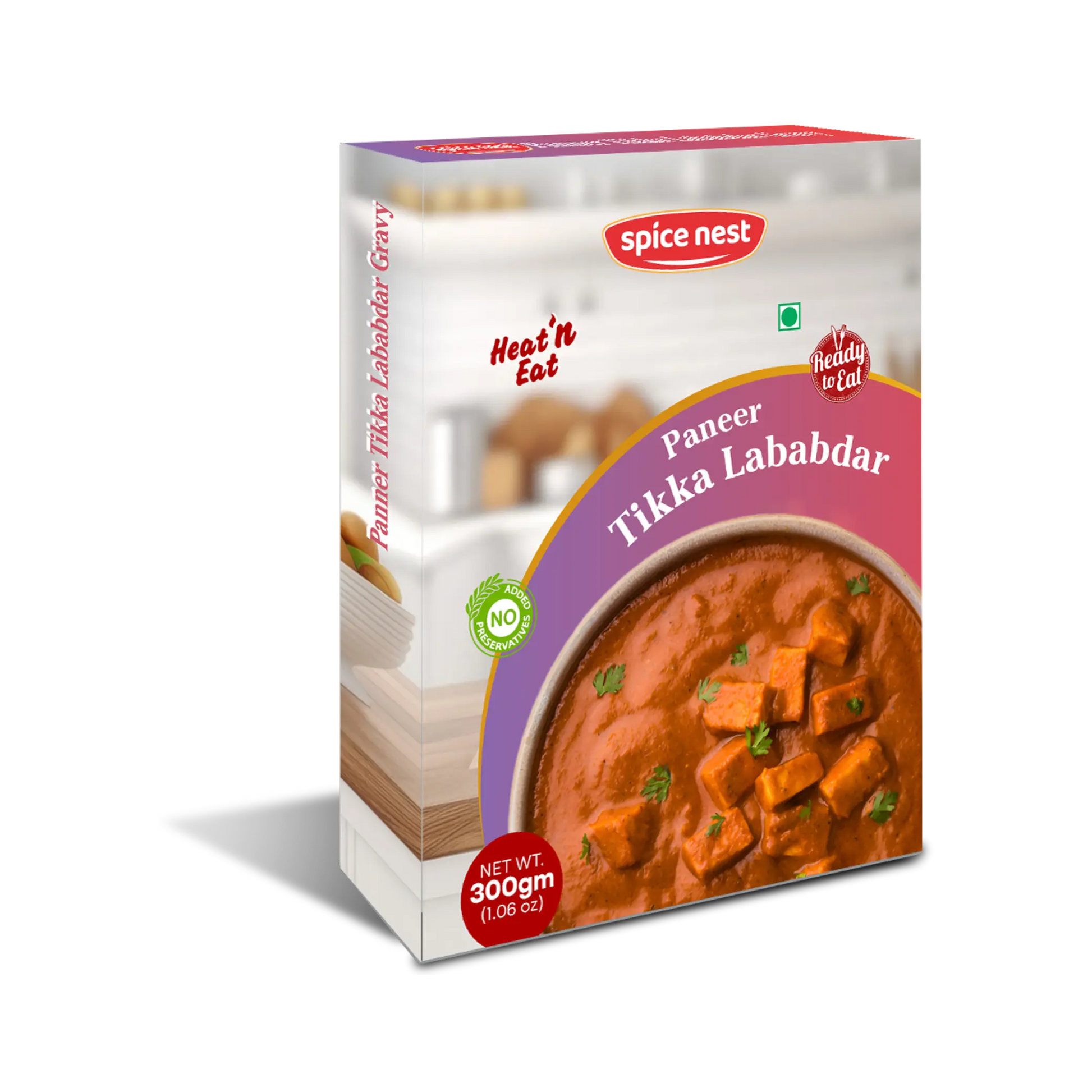 Ready to Eat Paneer Tikka Lababdar - Premium Paneer in Smoky Red Gravy