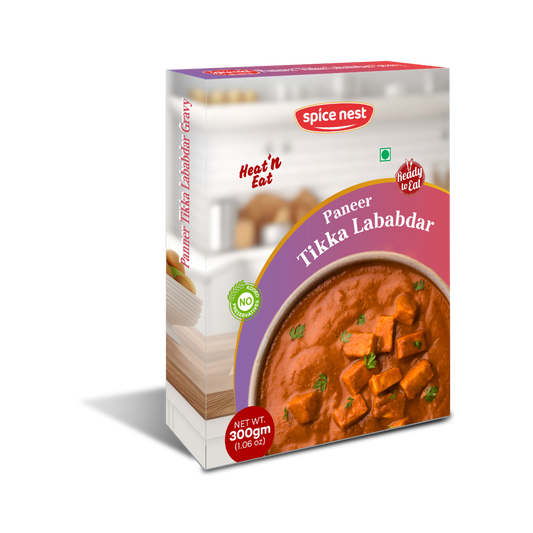 Ready to Eat Paneer Tikka Lababdar - Premium Paneer in Smoky Red Gravy