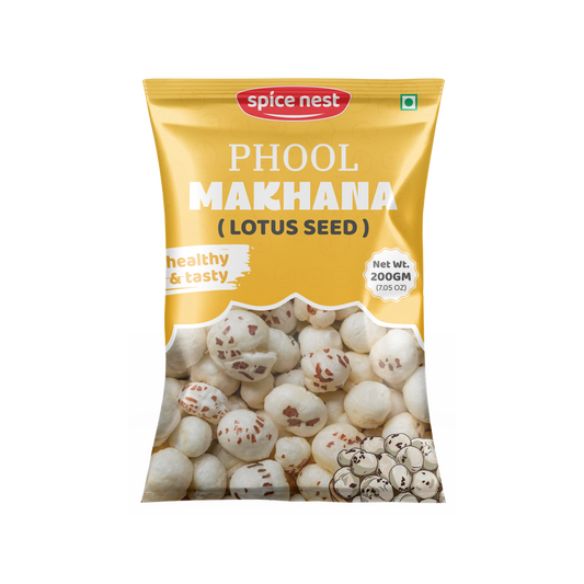 Premium Phool Makhana seeds in bulk packaging
