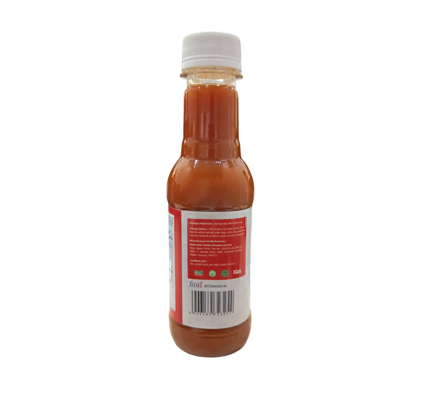 Red chilli sauce 220g versatile condiment for pizzas burgers tacos