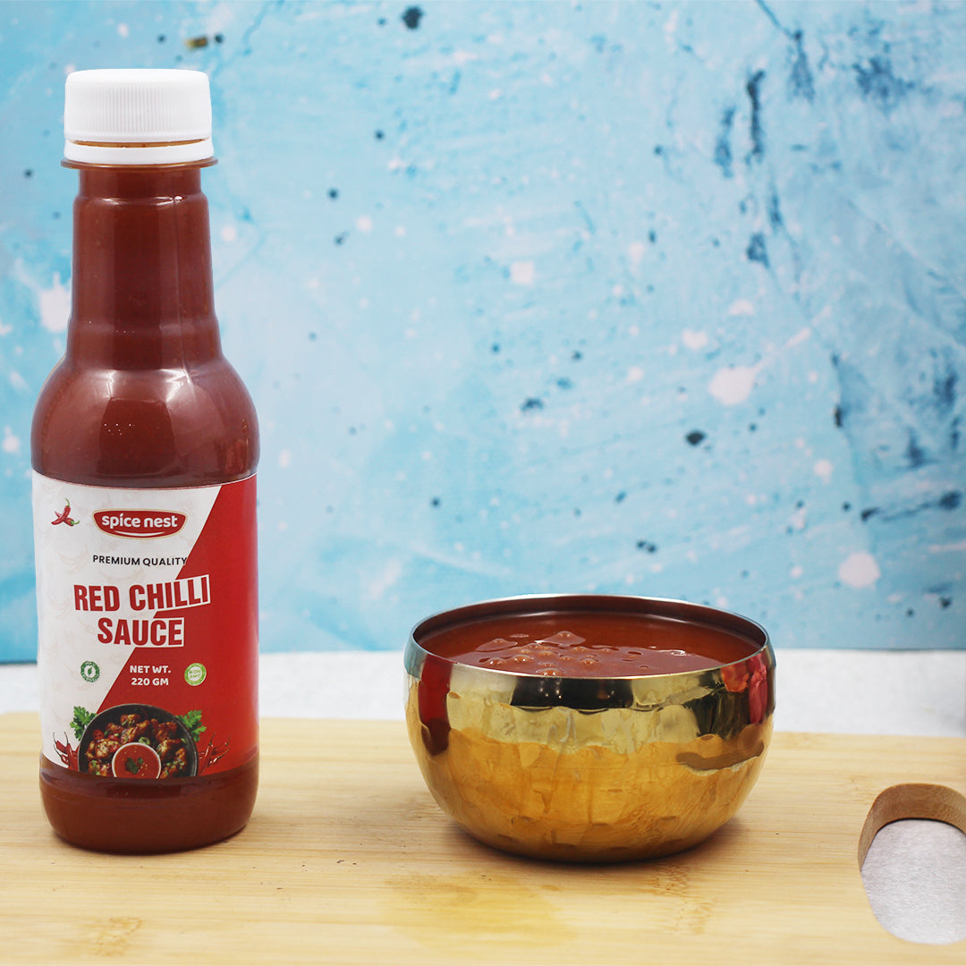 Spice Nest 5 Sauce Combo Pack – Green Chilli, Red Chilli, Dark Soya, Schezwan & Korean Gochujang Chili Paste