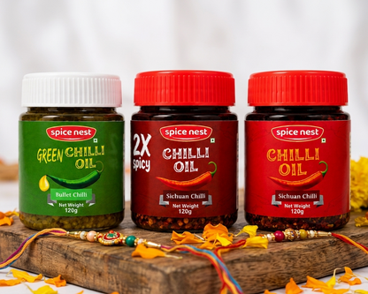 Rishto Me Double Tadka – Raksha Bandhan Chilli Oil Combo (Set of 3)