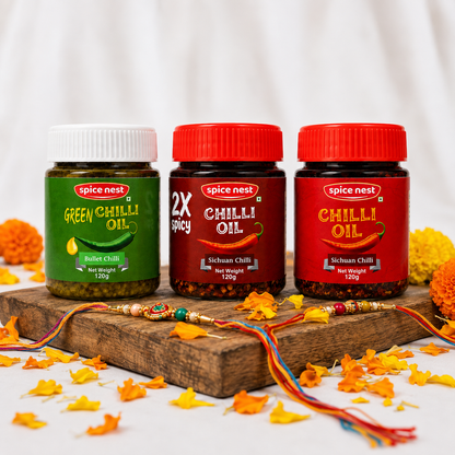 Rishto Me Double Tadka – Raksha Bandhan Chilli Oil Combo (Set of 3)