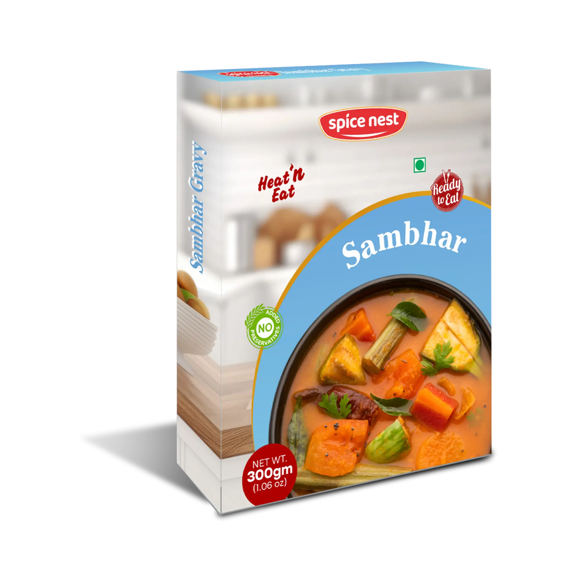 Ready to Eat Sambhar packed food by Spice Nest with authentic South Indian taste