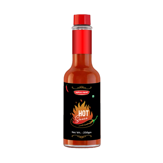 Spice Nest Hot Sauce in retail and bulk packaging