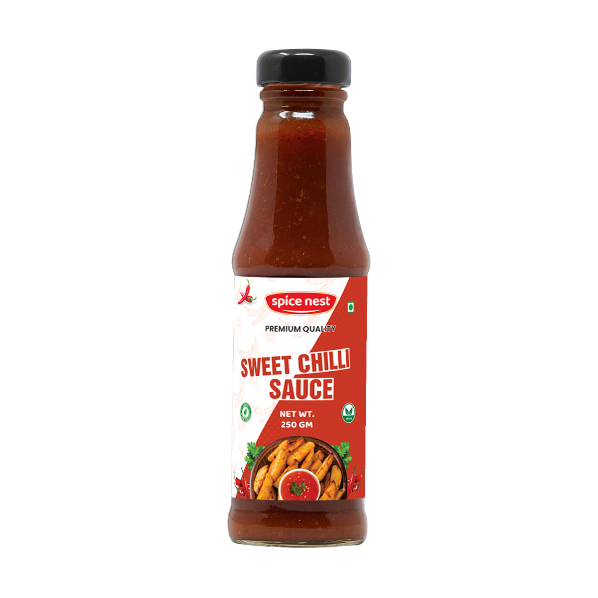 Premium Sweet Chilli Sauce by Spice Nest in retail and bulk packaging