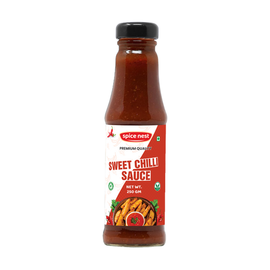 Premium Sweet Chilli Sauce by Spice Nest in retail and bulk packaging