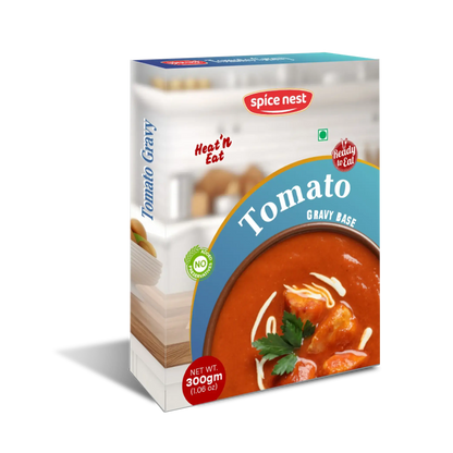 Premium ready-to-eat tomato gravy base in packaging - perfect for restaurants and bulk orders.