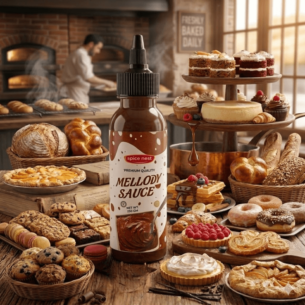 Indian-made rich chocolate topping for desserts waffles and beverages