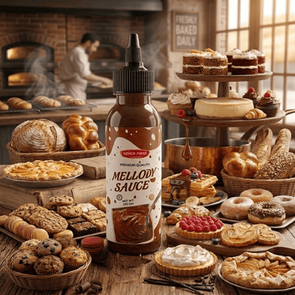 Indian-made rich chocolate topping for desserts waffles and beverages