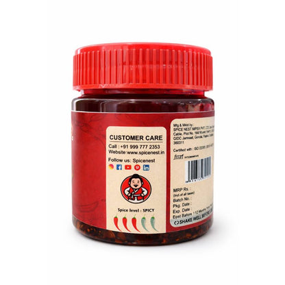 Spice Nest Chilli Oil 120g – Spicy Chilli Garlic Oil for Noodles, Momos & Dumplings