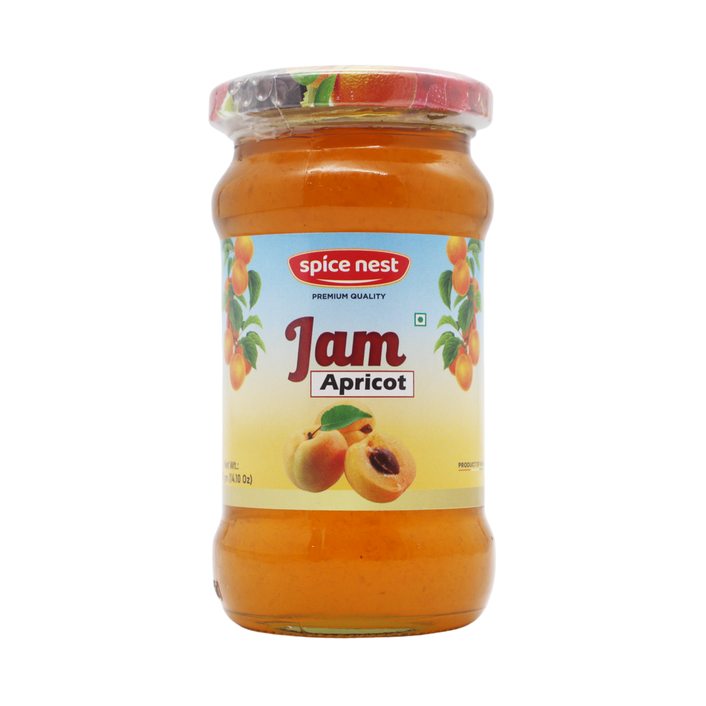 Premium apricot jam manufactured in India