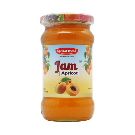 Premium apricot jam manufactured in India