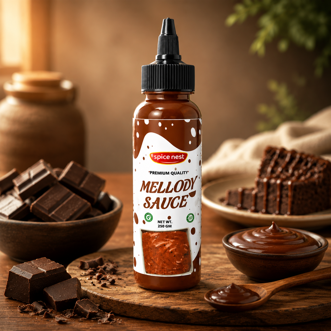 Spice Nest Mellody Sauce – Premium Chocolate Sauce Manufacturer & Global Exporter from India